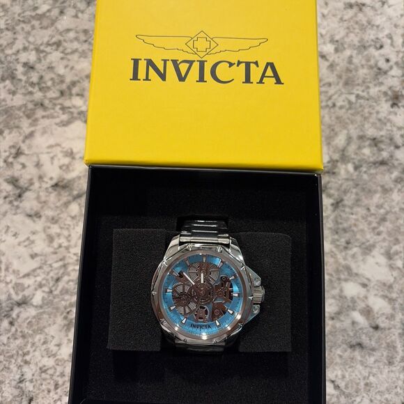 Invicta Objet D Art Men\'s Watch Skeleton Dial Tiffany Blue 50379 main image 3